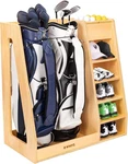 Wooden Storage Organizer For Garage Fits 2 Bags Any Level Golfer Great. Fixed Price $314.99.