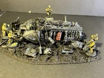 Warhammer 40K Table Top Wargaming Terrain Sci Fi Space Cargo Wreck Painted. Fixed Price $80.00.