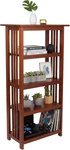 Mission 4-TIER Bookcases With Adjustable Shelves Mid-century Modern 48-INCH Wo. Fixed Price $266.99.