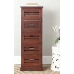 Safavieh Sarina 5-DRAWER Cabinet Dark Cherry. Fixed Price $209.28.