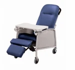 New Lumex Three 3 Position Recliner Geri Chair Royal Blue # 574G427. Fixed Price $595.00.