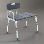 Medline Microban Medical Bath Transfer Bench With Back MDS86960KDMGH 350LB Limit. Fixed Price $42.49.