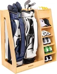 Wooden Storage Organizer For Garage Fits 2 Bags Any Level Golfer Great. Fixed Price $288.88.