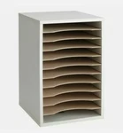 Safco 9419GR Vertical Desktop Sorter,gray. Fixed Price $89.99.