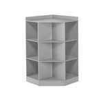 Riverridge Kids Toy Storage Corner Cabinet 6 Cubbies 3 Angled Shelves - Gray. Fixed Price $109.21.