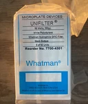 Whatman Unifilter Microplate DEVICES,96 WELLS-350UL,MESH Bottom 7700-4301 (5 Pk). Fixed Price $25.00.