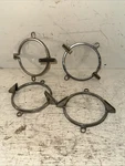 Lot Of 4 New Vintage 1962 Chevy Impala Tail Light Trim Rings Bezels Nos. Fixed Price $75.80.
