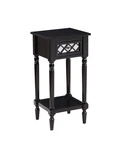 Convenience Concepts French Country Khloe Deluxe Accent Table In Black Wood. Fixed Price $99.63.