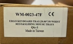 New Gcx WM-0023-47F Ergo Keyboard Tray With Wrist Rest And Sliding Mouse. Fixed Price $60.00.