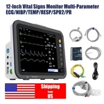 12-INCH Patient Vital Signs Monitor Multi-parameter ECG/NIBP/TEMP/RESP/SPO2/PR. Fixed Price $469.00.