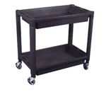 Heavy Duty Plastic 2-SHELF Utility Cart, Black AST-8330 Brand New!. Fixed Price $133.41.