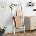 Xlhomo Blanket Ladder For Living Room 5-TIER Wooden Shelf Rustic. Fixed Price $60.78.