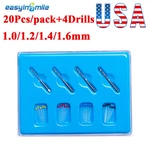 Dental Fiber Post Endodontic Quartz Glass Screw Piles +4 Drills Kit Easyinsmile. Fixed Price $14.35.
