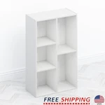 Modern Bookcase 5 Shelf Vertical Storage Durable Composite Wood Furniture New. Fixed Price $52.38.