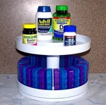 Revolving Medicine Center - Revolves 360 Includes 31 Portable Pill Holders. Fixed Price $18.95.
