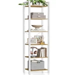 Vasagle 6-TIER Bookshelf, Bookcase With Steel Frame, For Living Ro.... Fixed Price $68.42.