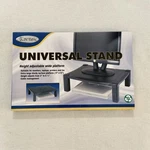 Kantek Single-level Height Adjustable Monitor Stand, Black. Fixed Price $19.99.