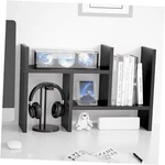Desktop Organizer Office Storage Rack Adjustable Wood Display Shelf Free Black. Fixed Price $45.57.