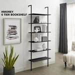 Ladder Shelf, 6-TIER Wood Wall-mounted Bookcase With Stable Metal Frame. Fixed Price $99.99.