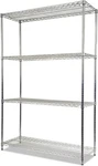Industrial Wire Shelving Unit Storage Rack 4-SHELF Heavy Duty Garage Organizer. Fixed Price $196.40.