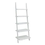 Convenience Concepts Ladder Bookcase 72" White Wood 5-SHELF Open Back Modern. Fixed Price $139.60.