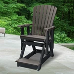 American Furniture Classics Fan Back Balcony Glider In Coastal Gray/black. Fixed Price $688.34.