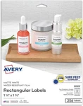 White Removable Durable Rectangular Labels 1-1/4X1-3/4IN 256/PK 2EA. Fixed Price $55.69.