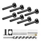 8 PIECE-6IN, Heavy Duty Black, Invisible Floating Shelf Bracket, Tools Included. Fixed Price $49.99.