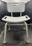 Drive Medical RTL12202KDR Grey Bathroom Safety Shower Tub Bench Chair With Back. Fixed Price $20.00.