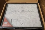 4 Pack Dax U-channel Document Frame W/certificate, 8-1/2 11, Black, N1700N. Fixed Price $29.95.