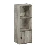 Furinno Luder 12 In. French Oak 2-SHELF Bookcase With 1-DOOR. Fixed Price $18.83.