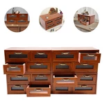 Vintage Small Wooden Desktop Storage Box Drawer Display Shelf Organizer Craft Us. Fixed Price $81.99.