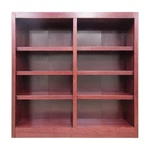 Concepts Wood Double Wide Bookcase, 8 Shelves, Cherry Finish. Fixed Price $287.45.