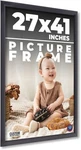 27X41 Contemporary Black Wood Frame Uv Acrylic And Acid Free Foam Board. Fixed Price $135.88.