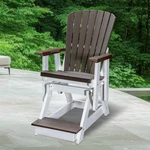 American Furniture Classics Fan Back Balcony Glider In Brazilian Walnut/white. Fixed Price $671.33.