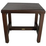 Decoteak Eleganto 18 Solid Shower Bench - Woodland Brown Finish. Fixed Price $94.98.