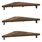 Furinno Rossi Triangle Corner Floating Shelves Wall Mount Display Set Of 3. Fixed Price $34.53.