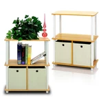 Furinno Turn-n-tube Storage Shelves Set Of 2 3-TIER Toolless Book Shelf. Fixed Price $94.06.
