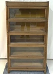 Antique Oak Barrister 5 High Sectional Bookcase Made By Gunn Furniture Co.. Fixed Price $800.00.