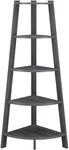 Newport 5-TIER Corner Bookcase In Weathered Gray Chic Storage Solution. Fixed Price $154.99.