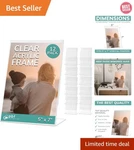 Pbf Acrylic Sign Holder Vertical Stand Up Slanted A.... Fixed Price $37.99.