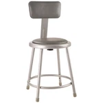 National Public Seating 6418B Round Stool,welded Tube LEG,GRAY,31"H 8TNU6. Fixed Price $134.78.