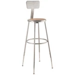 National Public Seating 6230HB Round Stool,adjustable LEGS,GRAY,44"H 8CV70. Fixed Price $169.97.