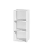 Hodedah HID23 Shelf Bookcase White Wood Storage Organizer Open Shelves 35.6". Fixed Price $54.99.