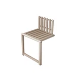 Wall Mounted Folding Chair Solid Wood Porch Door Shoe Cabinet Hidden Foots. Fixed Price $378.64.