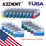 100PCS Azdent Dental Diamond Burs Kit For High Speed Handpiece Medium Fg 1.6MM. Fixed Price $15.29.