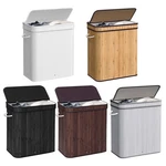 72L Bamboo Laundry Hamper With Lid & Removable Liner - Foldable Storage Basket. Fixed Price $34.99.