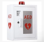 Aed Defibrillator Cabinet With Alarm, Wall Mounted New Small Defect Read. Fixed Price $65.00.