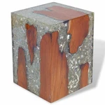 Vidaxl Solid Teak Wood Stool/ Side Table, 11.8" 15.7" Multicolor. Fixed Price $195.99.