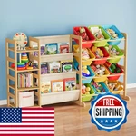 Spaceaid 3-IN-1 Toy Storage 4 Shelves And 12 Bins Organizers. Fixed Price $224.11.